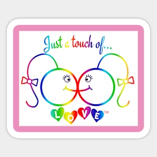 Just A Touch of LOVE - LGBTQIA+ Females - Vertical - Back Sticker